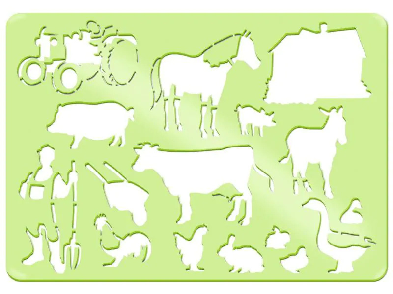 URSUS Schablone Tiere 6er Set