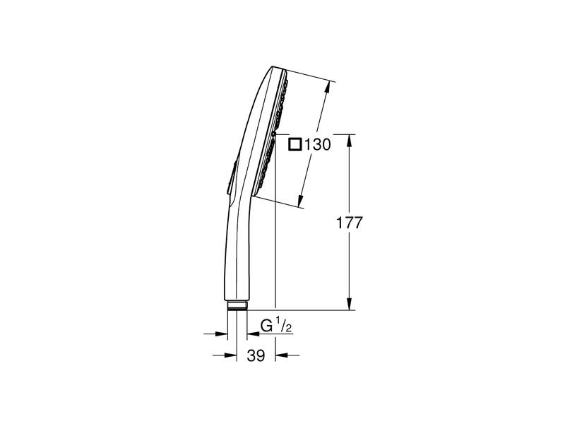 GROHE Handbrause Vitalio SmartActive Cube 130