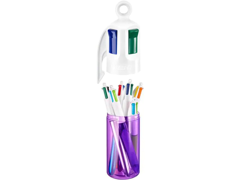 BIC Kugelschreiber 4 Colours Mega Case 6-teilig