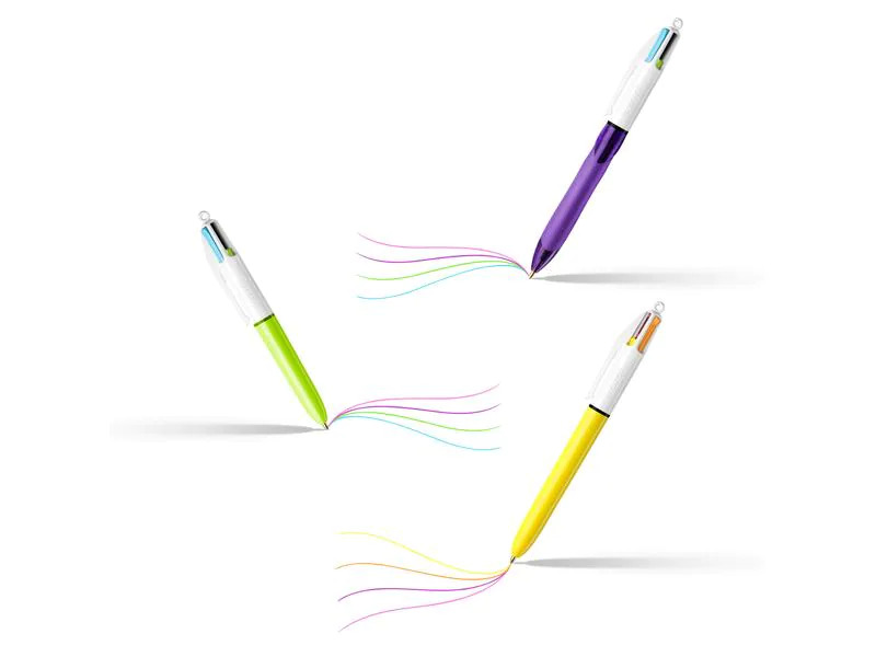 BIC Kugelschreiber 4 Colours Mega Case 6-teilig