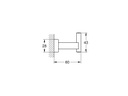 GROHE Bademantelhaken Essentials Cube Chrom