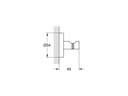 GROHE Bademantelhaken Essentials Hard Graphite