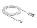 Delock USB 2.0-Kabel USB A - Lightning 3 m