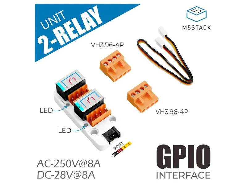 M5Stack Relais Modul 2-Kanal SPST