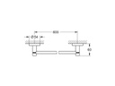 GROHE Handtuchhalter Essentials 60 cm, Chrom