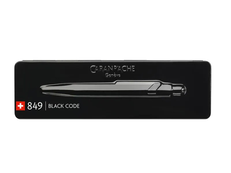Caran d'Ache Kugelschreiber 849 Black Code Schwarz