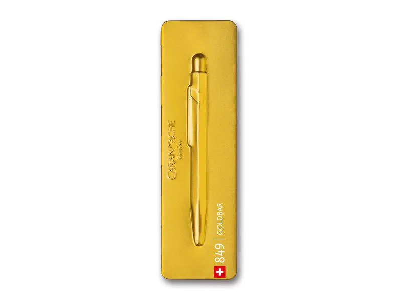 Caran d'Ache Kugelschreiber 849 Goldbar Medium (M), Gold