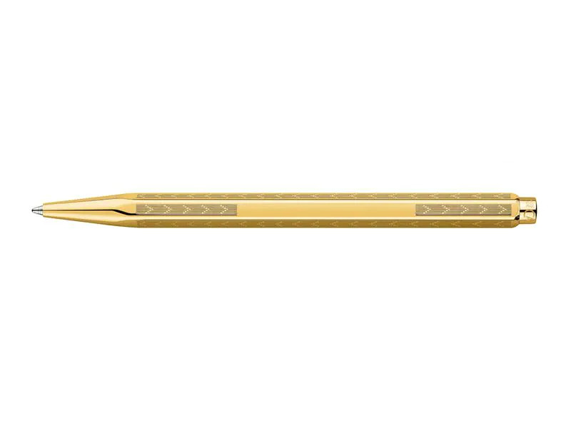 Caran d'Ache Kugelschreiber Ecridor Chevron Vergoldet