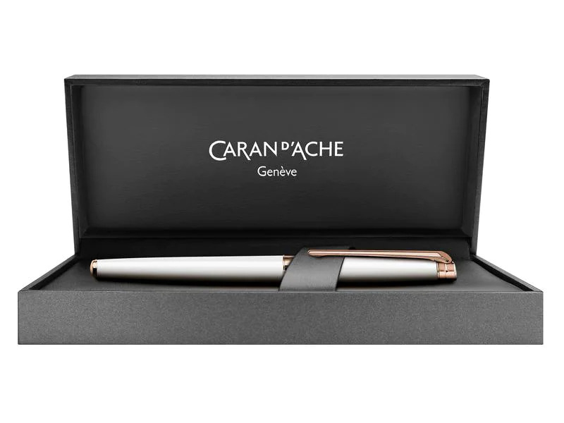 Caran d'Ache Kugelschreiber Léman Weiss Roségold