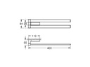 GROHE Handtuchhalter Selection Cube, 2-fach