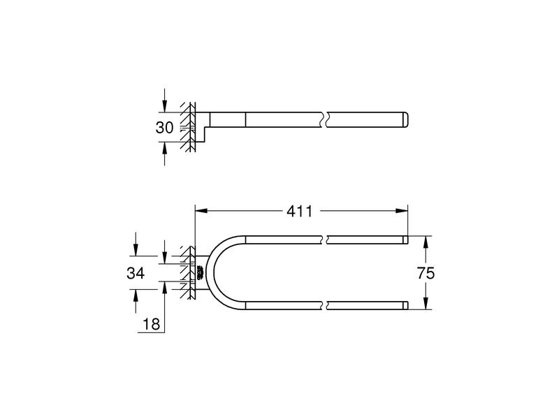 GROHE Handtuchhalter doppelt, Selection