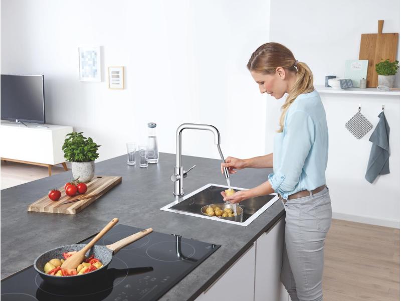 GROHE Küchenarmatur Blue Home U-Auslauf, Starter Kit, Chrom