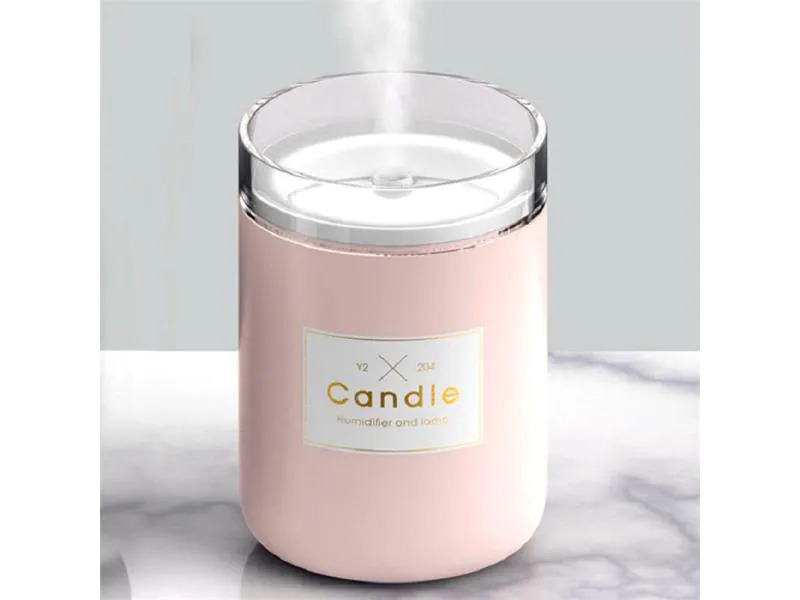 Linuo Ultraschall-Luftbefeuchter Candle GO-204-P Pink