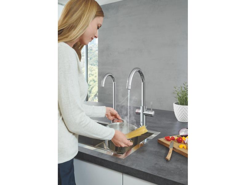 GROHE Küchenarmatur Blue Home Mono  , Starter Kit, Chrom