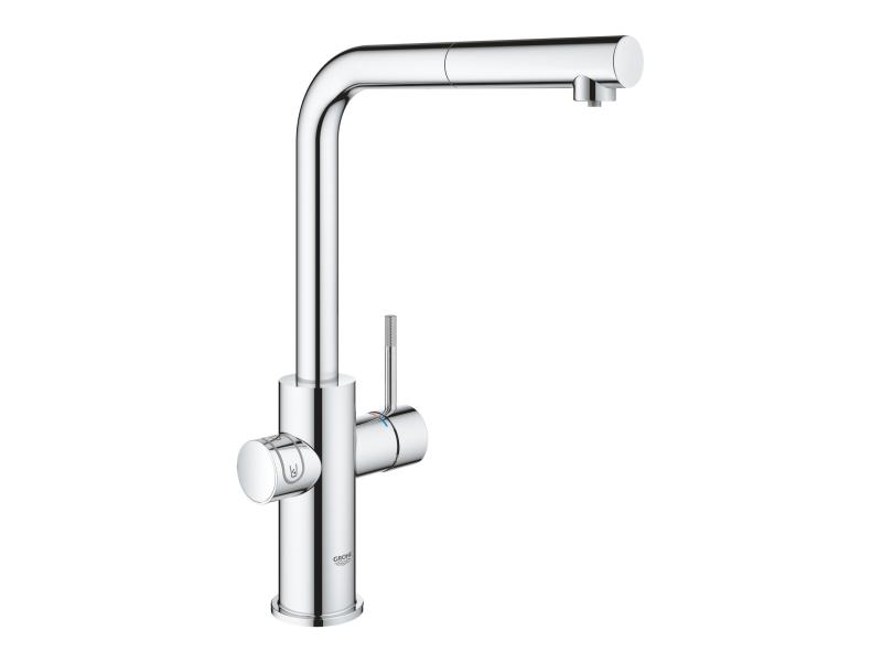 GROHE Küchenarmatur Blue Home L-Auslauf, Starter Kit, Chrom