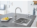 GROHE Küchenarmatur Blue Home  C-Auslauf, Starter Kit, Supersteel