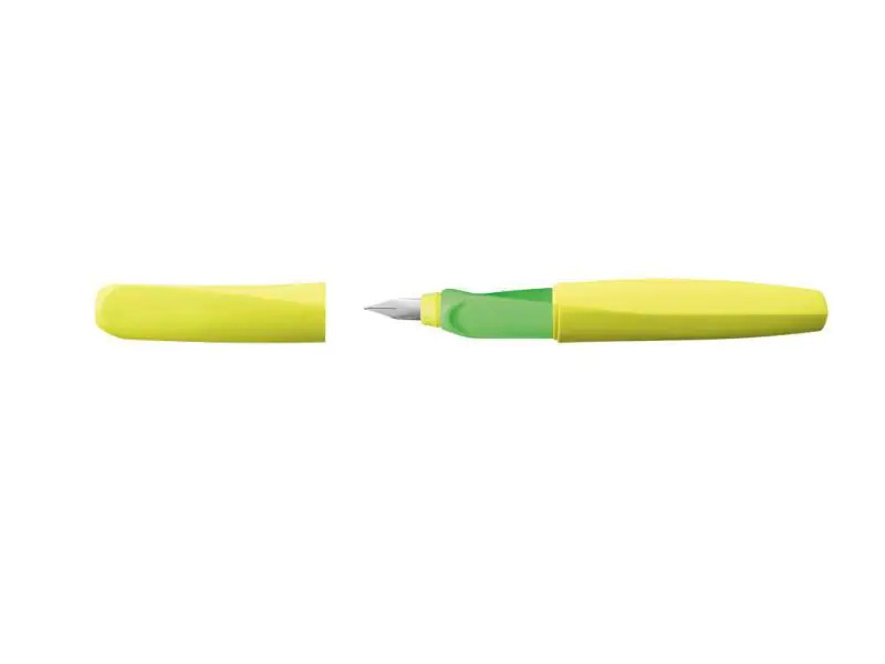 Pelikan Füllfederhalter Twist Medium (M), Neongelb/Hellgrün