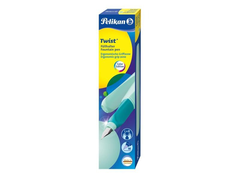 Pelikan Füllfederhalter Twist Neo  Medium (M), Mint/Türkis