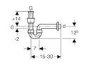 Geberit Lavabosiphon 1 1/4,  Original Ersatzteil