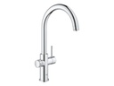GROHE Küchenarmatur Blue Home C-Auslauf, Starter Kit, Chrom