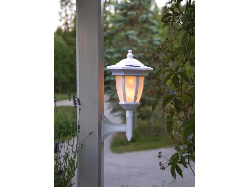 Star Trading Gartenlicht Solar Flame, Weiss
