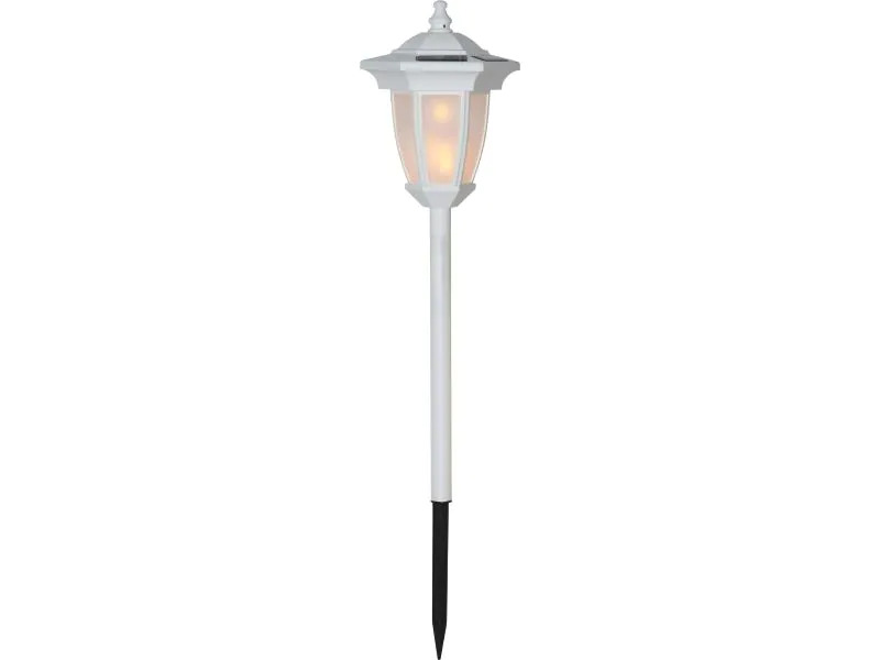 Star Trading Gartenlicht Solar Flame, Weiss