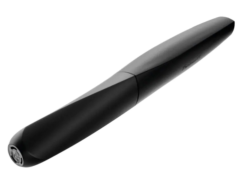 Pelikan Tintenroller Twist Medium (M), Grau/Schwarz