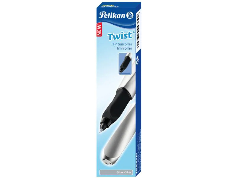 Pelikan Tintenroller Twist R457 Silber, Rechts/Linkshänder