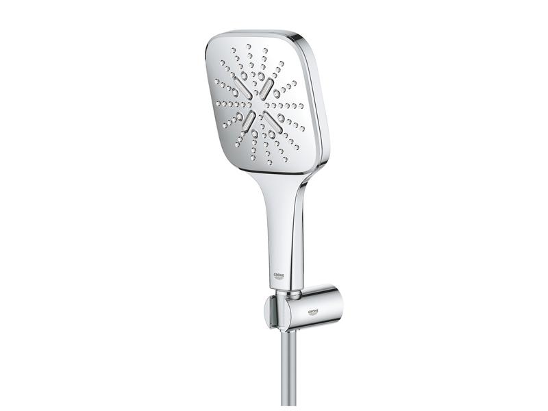 GROHE Duschbrausen-Set Rainshower SmartActive 130 Cube Chrom