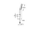 GROHE Duschbrausen-Set Rainshower Smartactive 130 Chrom
