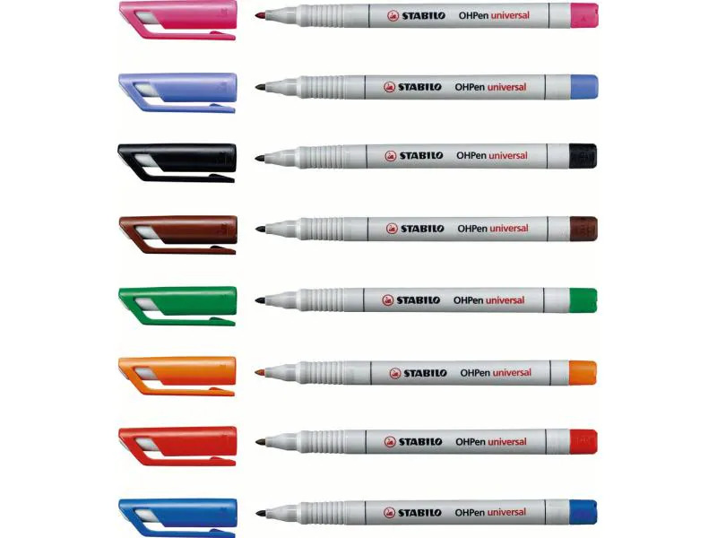 STABILO Folienstift OHPen universal M 8 Stück Mehrfarbig