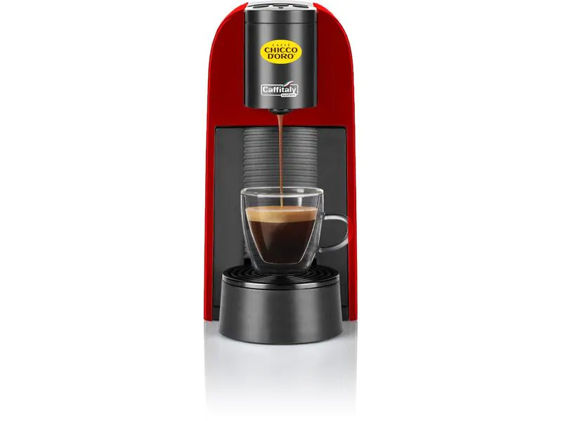 Chicco d'Oro Kapselmaschine Caffitaly S33 Maia, Rot