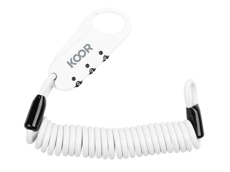 KOOR Fahrradschloss Caavo Mini Weiss