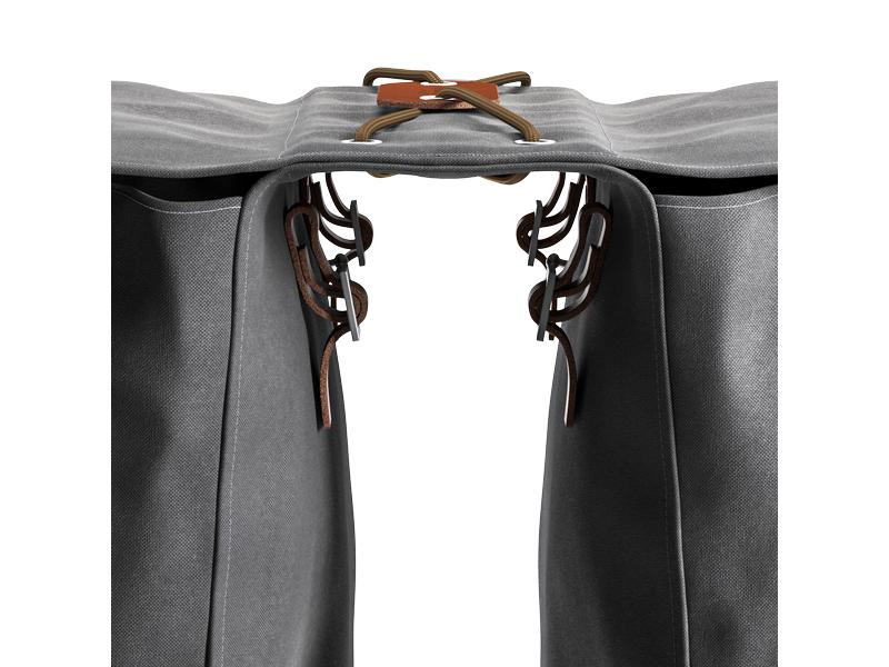BROOKS Doppelseitentasche Brick Lane Pannier 28 L, Grau