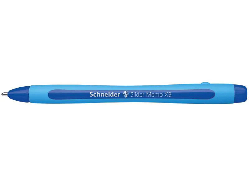 Schneider Kugelschreiber Slider Memo Blau, 10 Stück