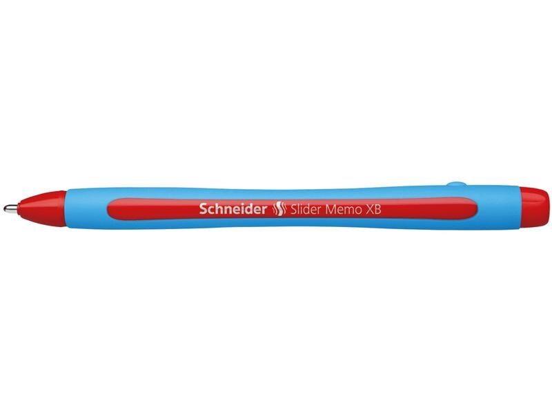 Schneider Kugelschreiber Slider Memo Rot, 10 Stück