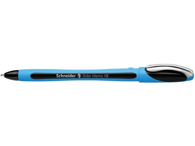 Schneider Kugelschreiber Slider Memo Schwarz, 10 Stück