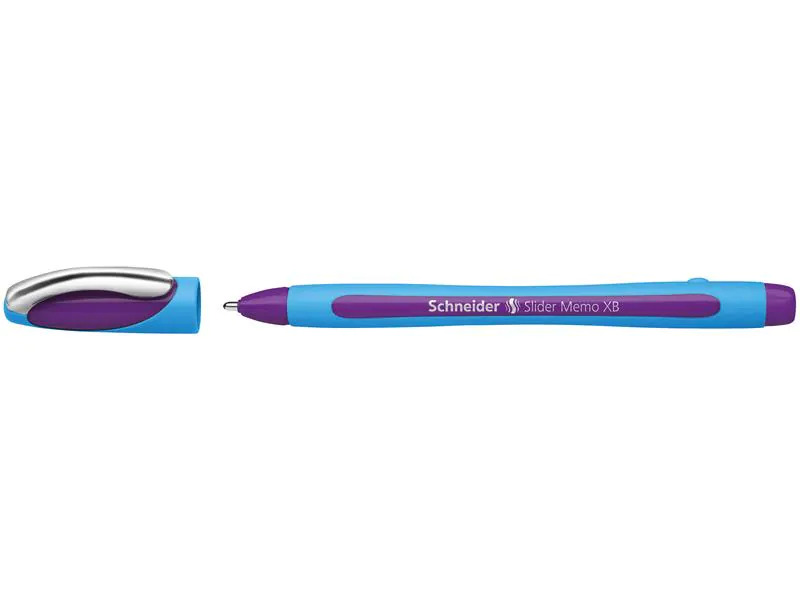 Schneider Kugelschreiber Slider Memo Violett, 10 Stück