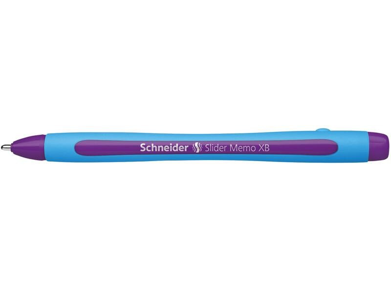 Schneider Kugelschreiber Slider Memo Violett, 10 Stück