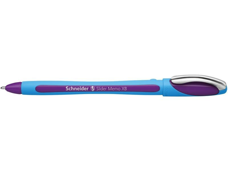 Schneider Kugelschreiber Slider Memo Violett, 10 Stück