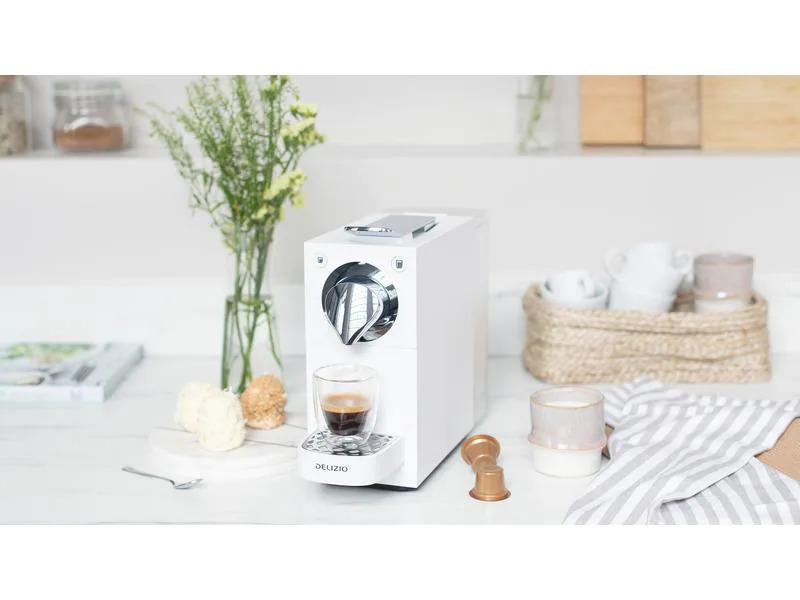 Delizio Kapselmaschine Una Automatic Weiss