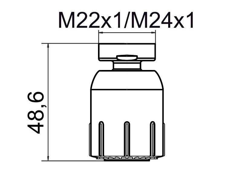 NEOPERL Strahlregler VARIOlino M22 x 1, M24 x 1, mit Kugelgelenk