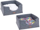 amiplay Katzenkorb Cube Hygge, Grau