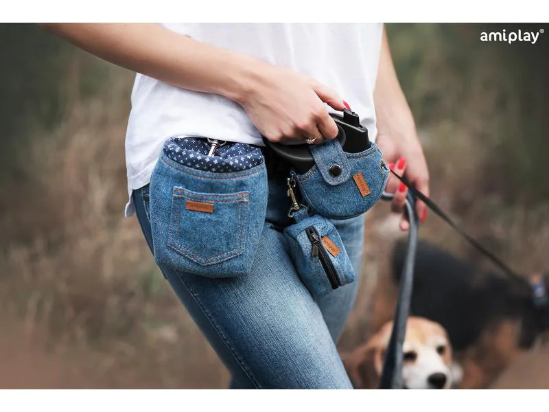 amiplay Beutelspender Denim, 9 x 5 x 4 cm