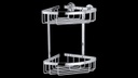 tesa Bad-Utensilienhalter Aluxx  Eckablagekorb, Chrom