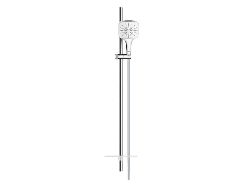 GROHE Duschbrausen-Set Smartactive 130 Cube EcoJoy Moon White