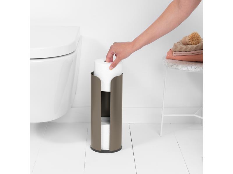 Brabantia Toilettenpapierhalter für 3 Rollen, Platinium