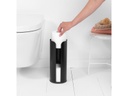 Brabantia Toilettenpapierhalter für 3 Rollen, Schwarz matt