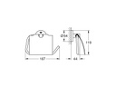 GROHE Toilettenpapierhalter Essentials Chrom, mit Deckel