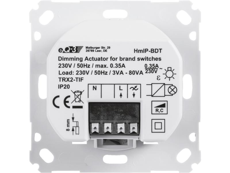 Homematic IP Funk-Dimmaktor für Markenschalter